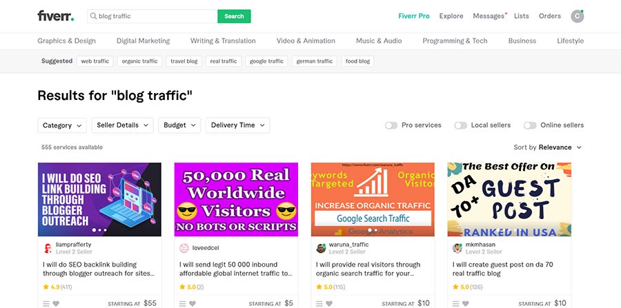 Fiverr-blog-traffic